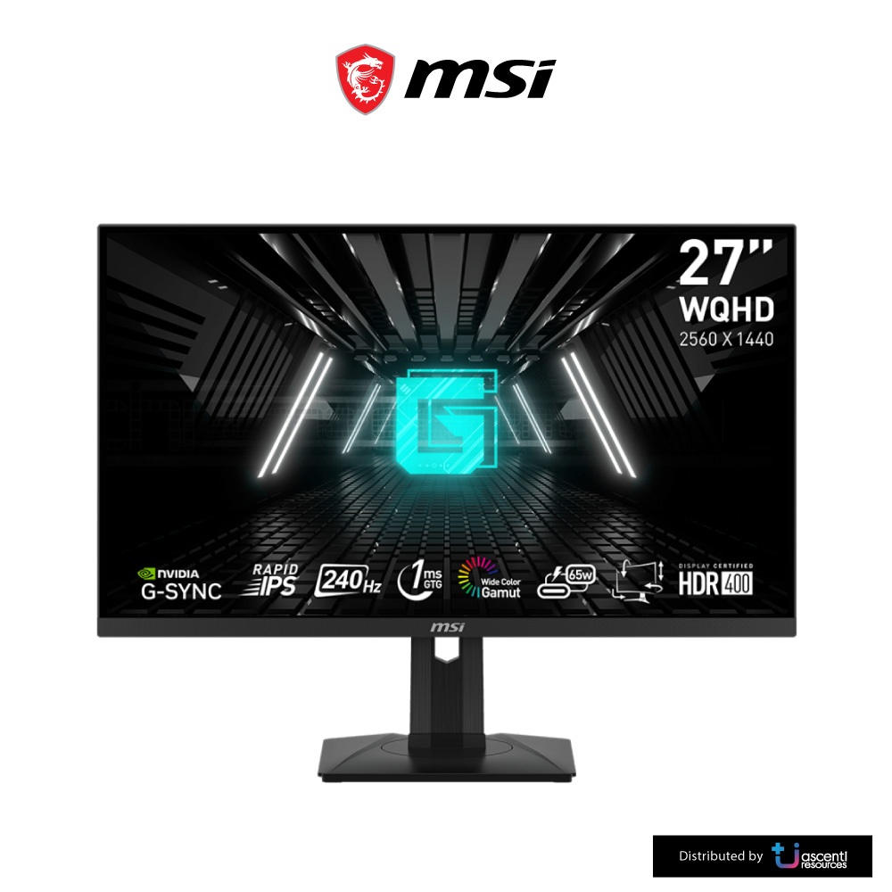 MONITOR (จอมอนิเตอร์) MSI G274QPX - 27 INCH IPS 2K 240Hz USB-C G-SYNC COMPATIBLE
