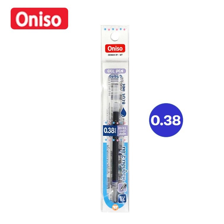 Oniso ปากกาเจลหัวลูกลื่น 2 ชั้น 0.38 mm รุ่น Crystal ONI-9134 แห้งไว