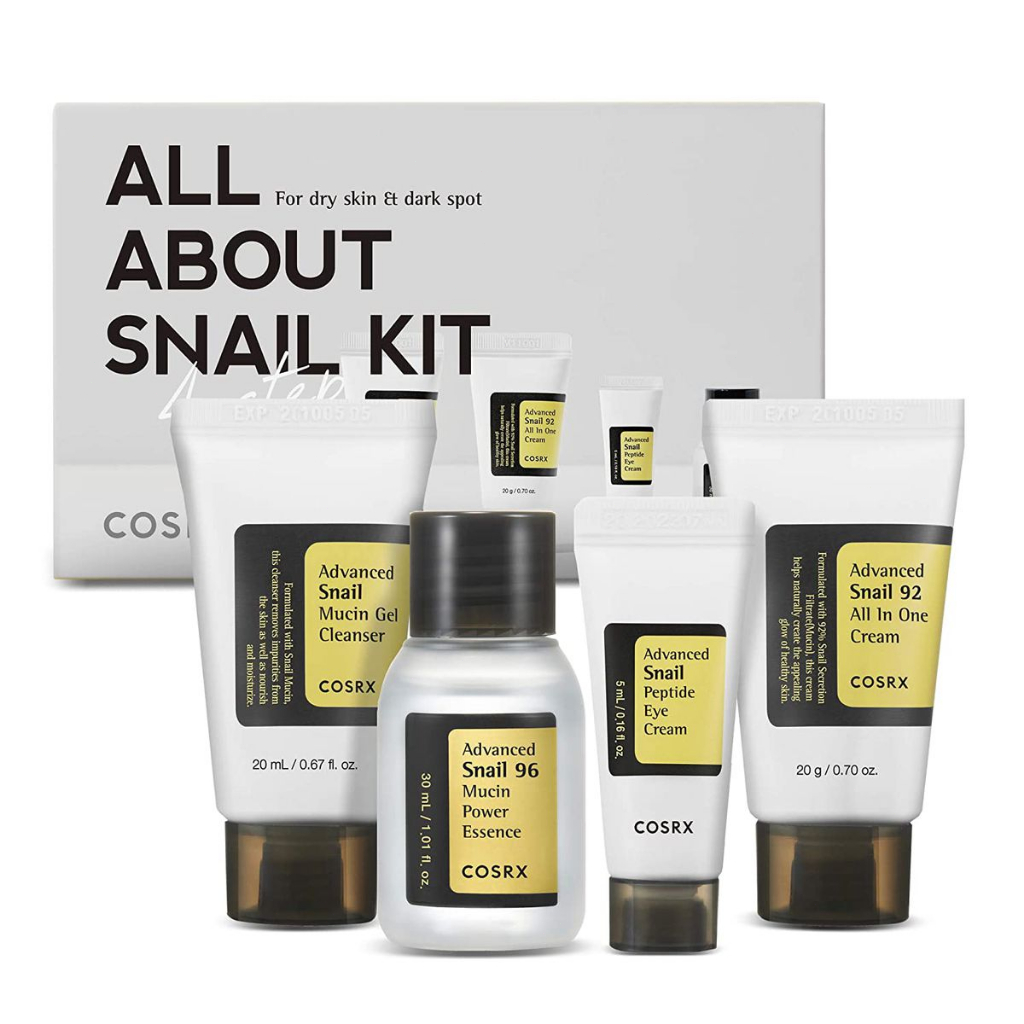 COSRX All About Snail Korean Skincare Rejuvenating Kit with Snail Mucin