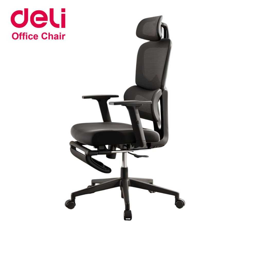 [ฟรีเบาะ]Deli เก้าอี้สำนักงาน เก้าอี้ผู้บริหาร ปรับเอนหลังได้ รองรับสรีระนั่งได้นาน Office Chair