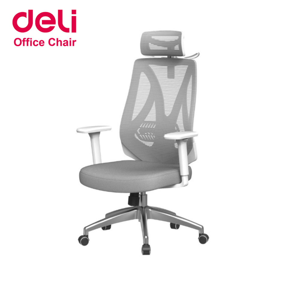 Deli เก้าอี้สำนักงาน เก้าอี้เพื่อสุขภาพ รองรับช่วงเอว บรรเทาอาการปวดหลัง รับประกัน 1ปี Office Chair
