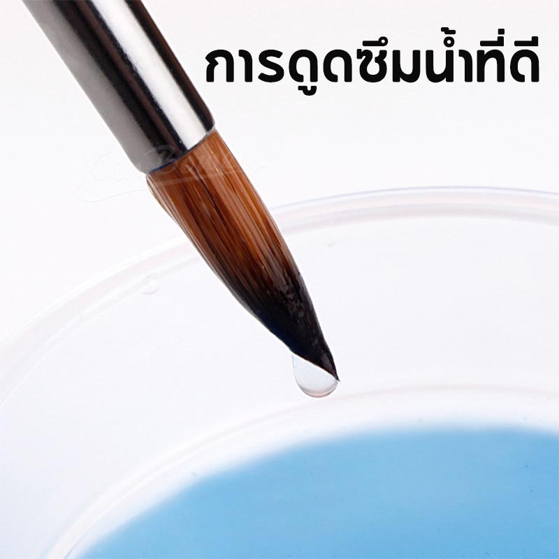 พู่กัน พู่กันกลม หัวกลม แปรงรายละเอียด ปลายแหลมหัวกลม รูปที่ 7