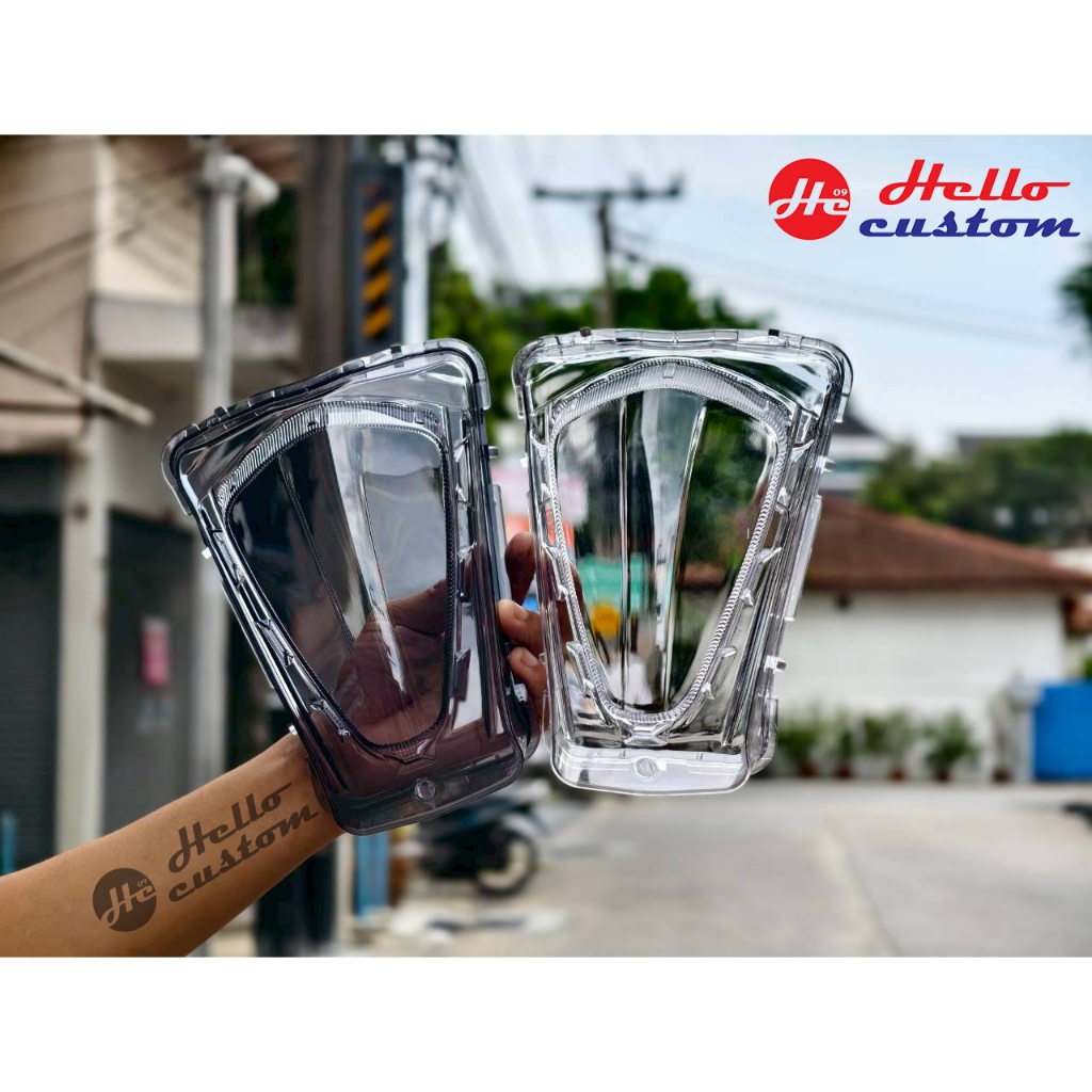 กรอบไฟท้าย Grand Filano 2023-2025 ครอบไฟท้าย แต่ง สีใส สีสโมค