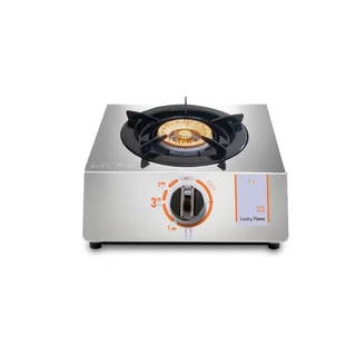 Lucky Flame เตาเเก๊สตั้งโต๊ะ 1 หัว รุ่น AT-101 หัวเตาทองเหลืองแท้ รับประกันวาล์ลเเก๊ส 5 ปี