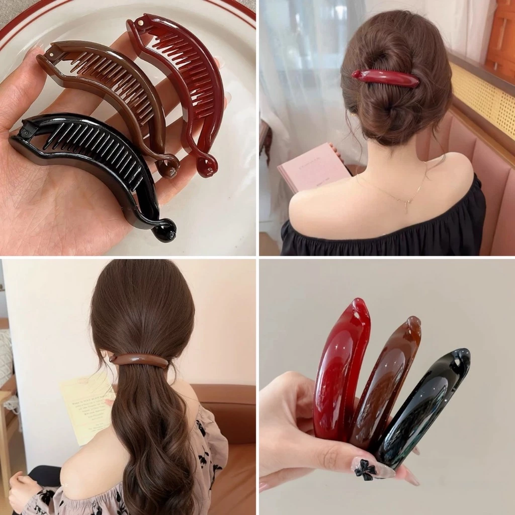 พร้อมส่ง!🇹🇭 ราคา/ชิ้น Banana Curve Hair Clip กิ๊บหนีบผมโค้งทรงกล้วย สไตล์มินิมอล หนีบแน่นไม่หลุด เนื้องานเกาหลี คุณภาพดี