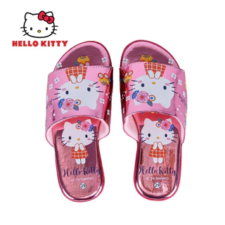 Hello Kitty รองเท้าแตะคิตตี้แบบสวมลายน่ารัก น้ำหนักเบา(ไม่เสริมส้น) รองเท้าน่ารัก รุ่นKTL-569