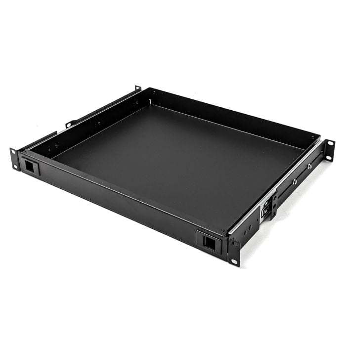 ลิ้นชักแร็ค 1U พร้อมตัวล็อคแบบสแลม 2 ตัว 1U Rack Drawer with 2 Slam Locks PENN-ELCOM Part Number R1291K/2L