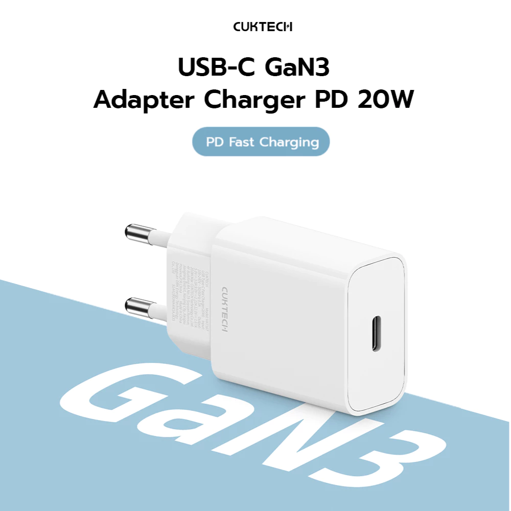 CUKTECH หัวชาร์จ/สายชาร์จ iPhone 20W PD HA716T AL870 CL315P thumbnail 4