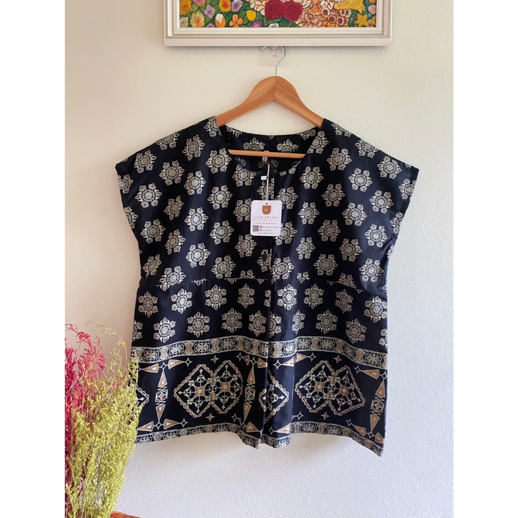 เสื้อผ้าฝ้ายอินเดีย อก 48  ทรงสวย ผ้าเบา ใส่สบาย **เพิ่มลายใหม่ และเติมสินค้าใหม่เรื่อยๆ**