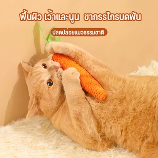 ของเล่นแมว ของเล่นสำหรับสัตว์เลี้ยง เบลล์บอล ลูกบอลที่มีขนนก ปลาจำลอง ด้วย Cat Mint ของเล่นแครอท ดึงดูดความสนใจของแมว