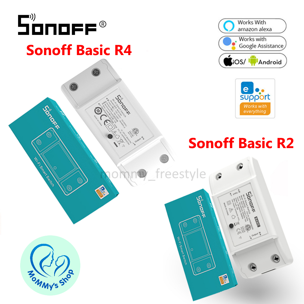 (พร้อมส่งจากไทย) SONOFF Basic R2 สวิทช์ Wi-Fi รุ่น Basic R2 และ Basic R4 รุ่นใหม่