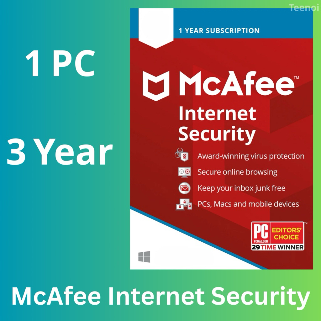 McAfee Internet Security 1Pc 3Year