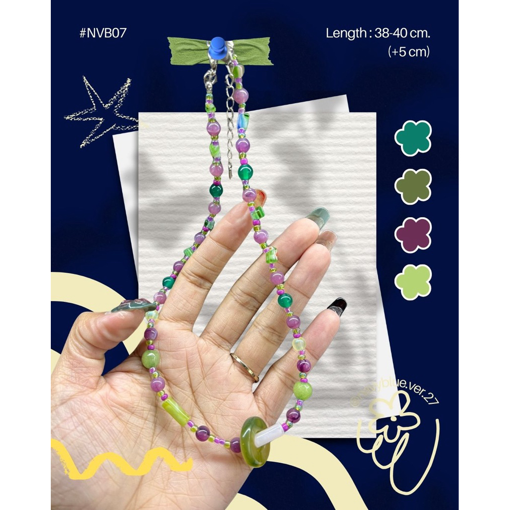 สร้อยคอ #NVB07 ✨💚💜💚💜✨✨✨