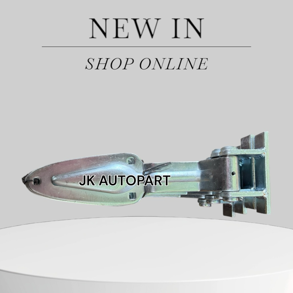 บานพับใบโพธิ์ยาว บานพับรถตู้คอยาว PN-1077B บานพับประตูท้าย 6ล้อ 10ล้อ บานประตูท้ายเหล็กแข็งอย่างดี/R