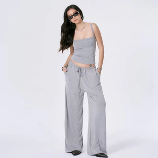 Atipashop - CONTACT RAYON PANTS กางเกงขายาว ขอบยางยืด ผ้ายืดใส่สบาย