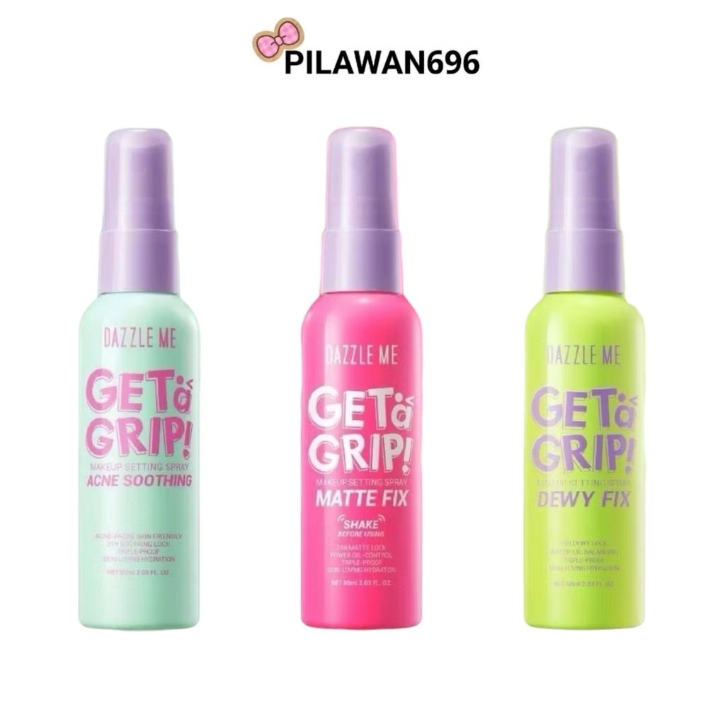 DAZZLE ME Get a Grip! Makeup Setting Spray Dewy Fix-Matte Fixสเปรย์ล็อคเมคอัพ