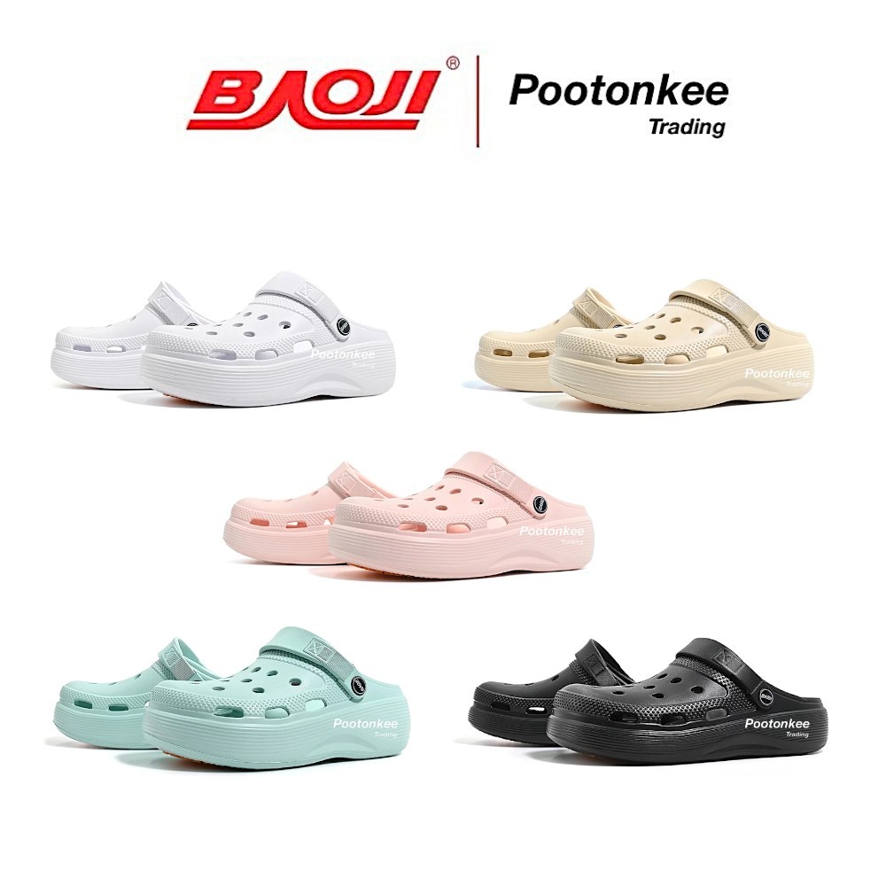 BAOJI บาโอจิ  รุ่น BO37- 807 รองเท้าแตะ รองเท้าหัวโตผู้หญิง