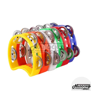 (พร้อมส่ง) แทมโบรีน Tambourine ครึ่งวงกลม ให้เสียงดังกังวาล เครื่องเคาะพลาสติกสําหรับของเล่นเด็กเกม
