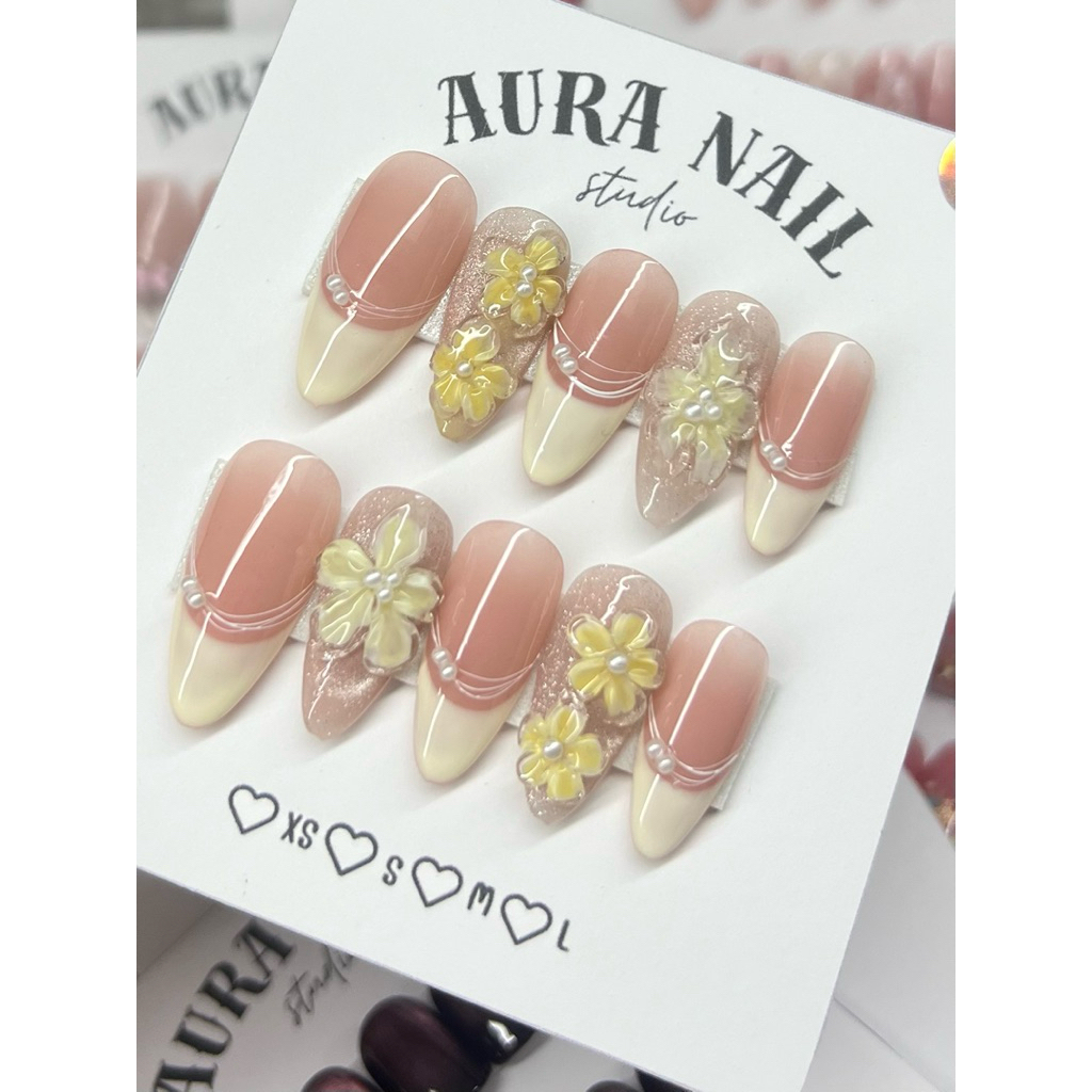 เล็บปลอมสีเจลแท้100% ✨ฟรีอุปกรณ์ติดเล็บครบชุด✨