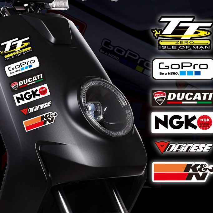 สติ๊กเกอร์สะท้อนแสงรถยนต์ มอเตอร์ไซค์ กันน้ำ กันแดด ลายสปอนเซอร์ ติดหมวกกันน็อค แต่งรถ กันรอยขีดข่วน - รูปที่ 3