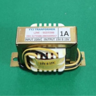 หม้อแปลง INPUT220V OUTPUT 15V 0 15V 1A