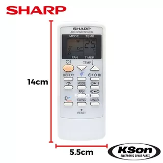 รีโมทแอร์ ชาร์ป อะไหล่แอร์ SHARP Air Conditioner Remote Control รุ่น CRMC-A833JBEZ