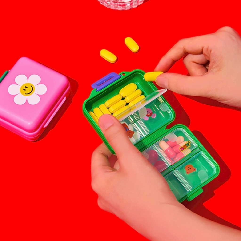 ส่งด่วน กล่องใส่ยา Multi Case Wiggle Wiggle อุปกรณ์เก็บของจุกจิก พกพา กล่องยา มีช่องแบ่ง วิกเกิ้ล แท้ 06008