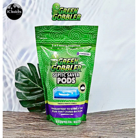 [Green Gobbler] Septic Saver Pods Powerful Probiotic 222g เม็ดทำความสะอาดถังบำบัดน้ำเสีย