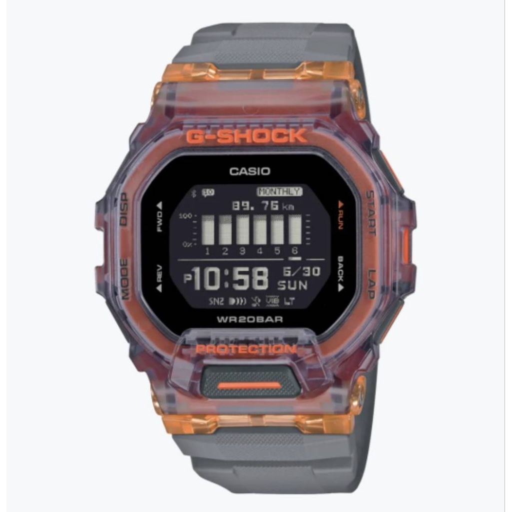 นาฬิกาข้อมือ Casio G-Shock G-SQUAD GBD-200SM series Vital Bright รุ่น GBD-200SM-1A5 ของแท้ รับประกัน