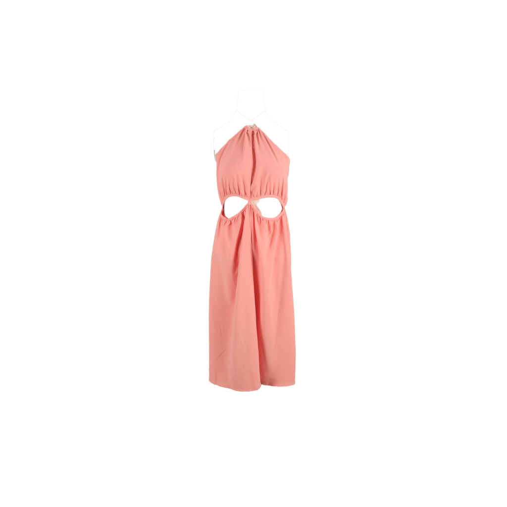 Flat2112-เดรสเกาะอก-สีชมพูFlat2112