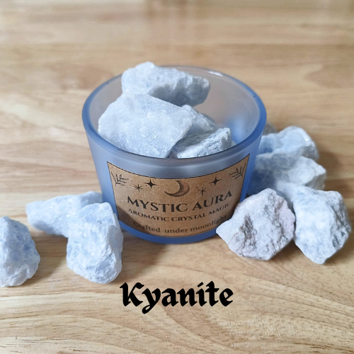 หินไคยาไนต์ก้อนดิบ 3–4 ซม. 💙 Kyanite หินแท้ พลังงานแห่งสมาธิ ความสงบ สมดุลจิตใจ ตกแต่ง ทำหินอโรม่า