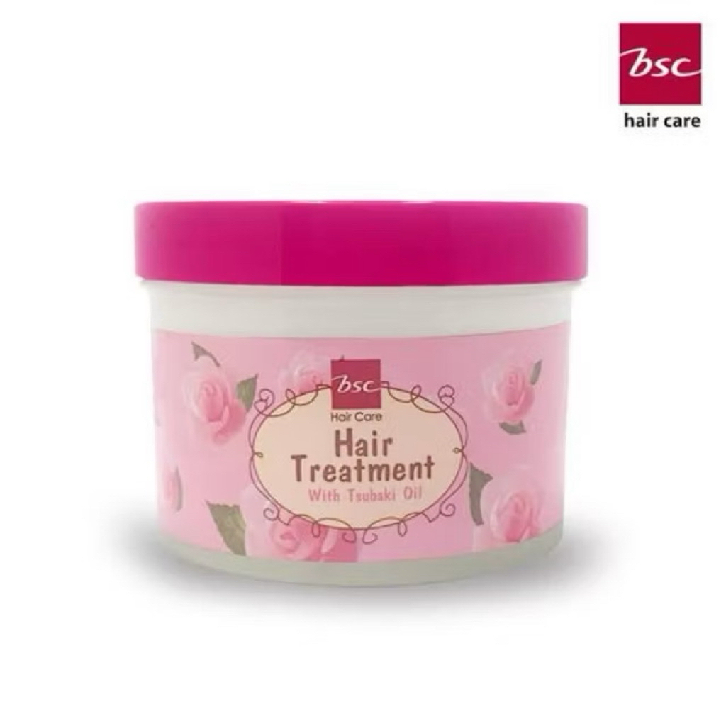 บีเอสซี ทรีทเม้นท์ BSC Glossy Hair Treatment Wax 400g กระปุก