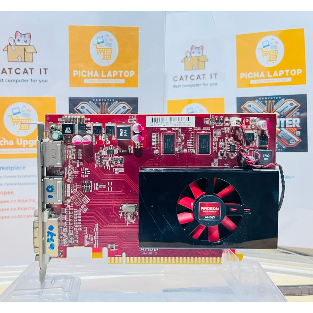 HP PN637184-001=AMD HD6570 1GB GDDR3 128bitDP portx2 1 DVI มือสอง(Box3)