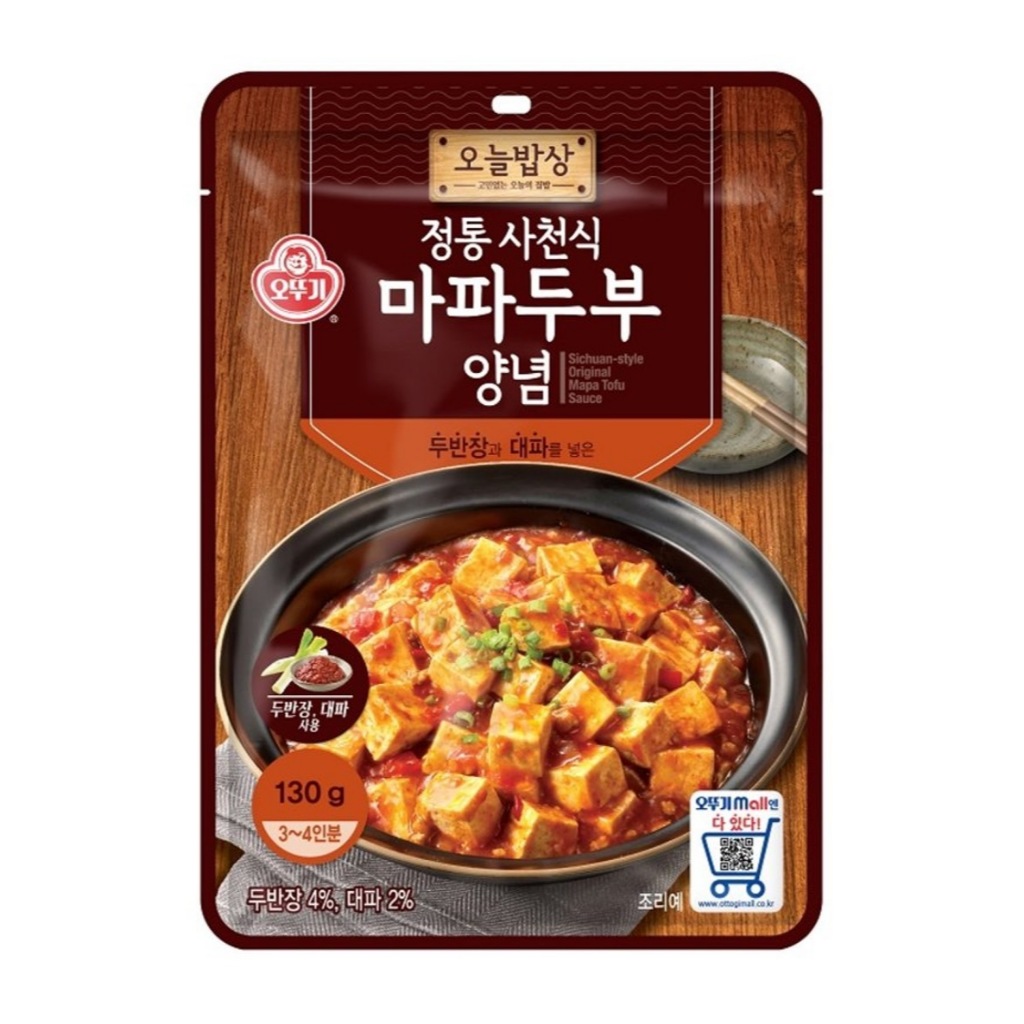 [ของแท้] 마파두부양념 Ottogi Sichuan-style Original Mapa Tofu Sauce (ซอสผัดเต้าหู้เสฉวน) 130g