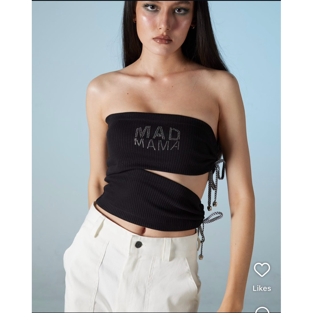 [ส่งต่อ][เสื้อผ้ามือสอง] เกาะอก mad mama size s