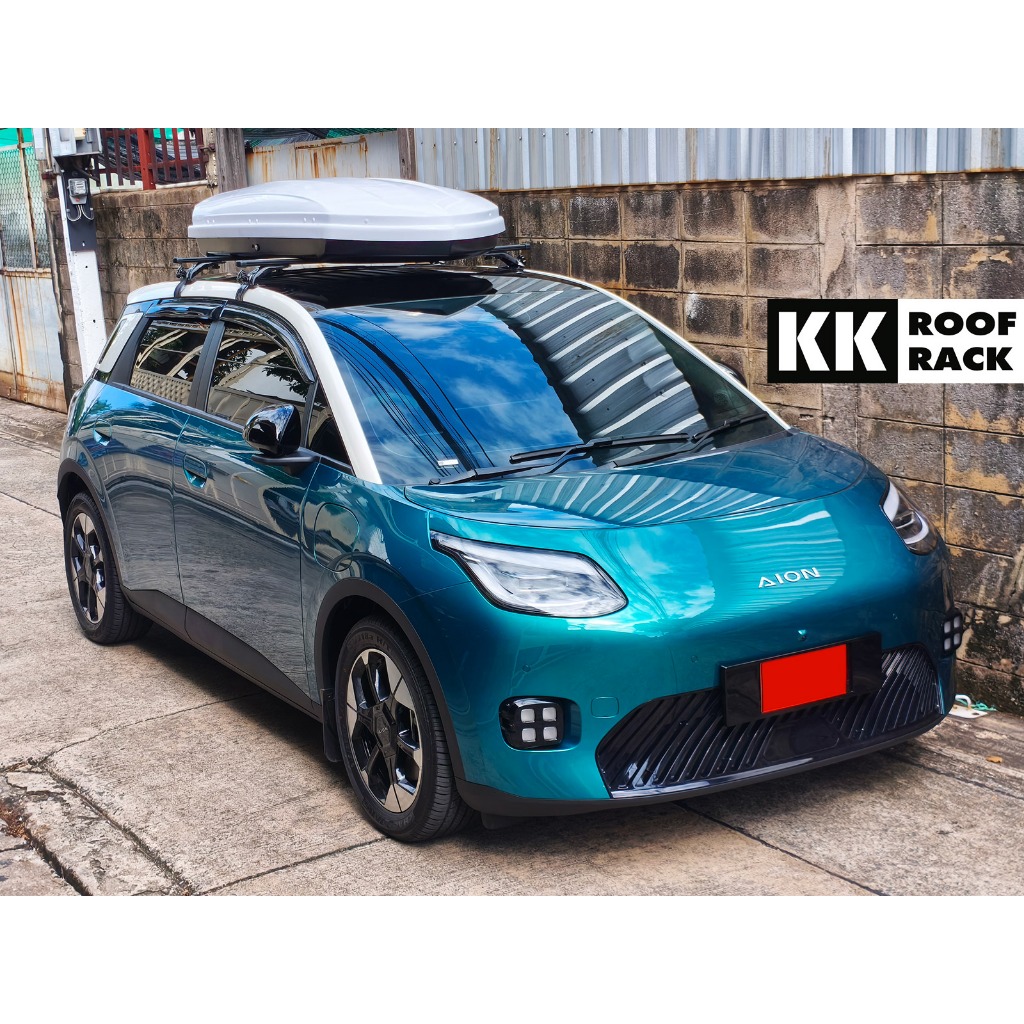 Roofbox KK กล่องหลังคา แร็คหลังคา GAC Aion UT ของใหม่ ไม่เจาะหลังคา กล่องสัมภาระ กล่อง Rooftop [B0-0