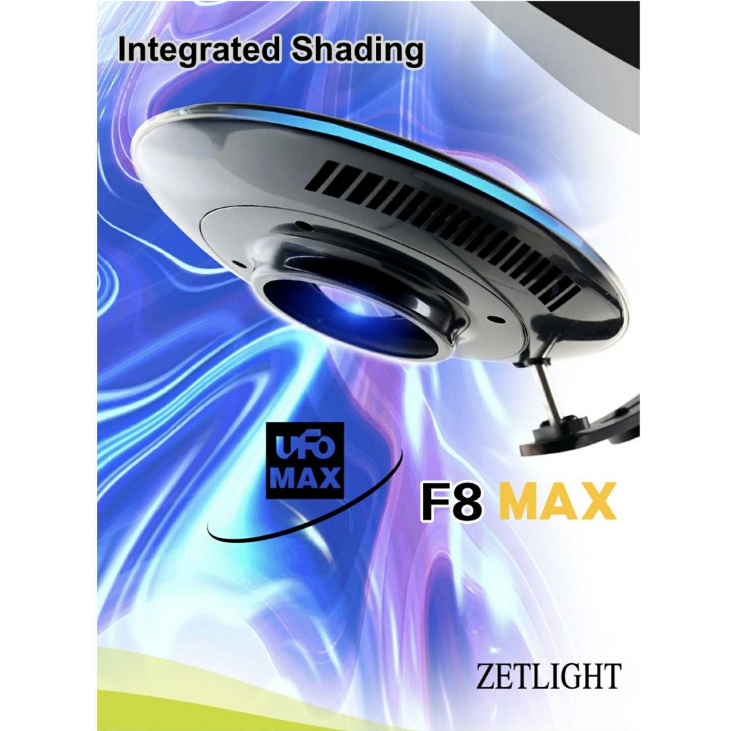 Zetlight UFO F8 max wrgb 96w + ขาหนีบBracketA