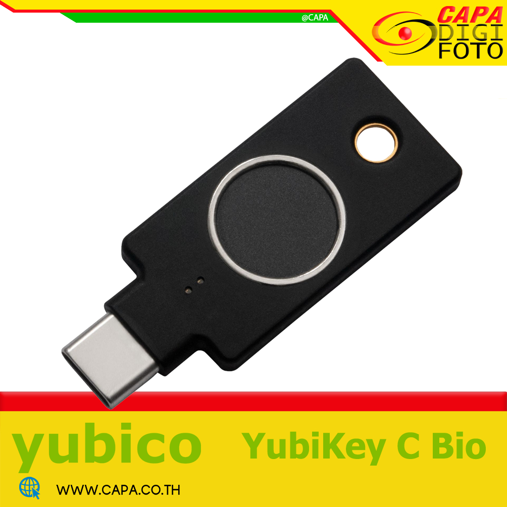 YubiKey C Bio Security Key รองรับ FIDO U2F และ FIDO 2
