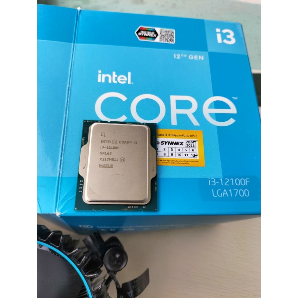 CPU i3 12100f อุปกรณ์ครบกล่อง มือสอง