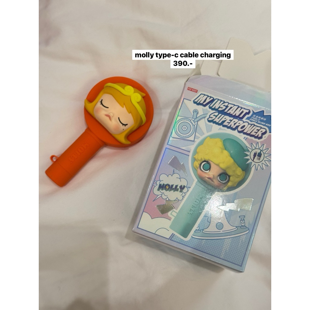 popmart สายชาร์จ Cable charge - typeC แกะเช็คตัว molly 🎀✨