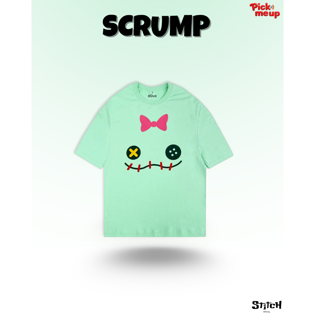 PickMeUp เสื้อยืดพิมพ์ลาย SCRUMP ลิขสิทธิ์ Disney