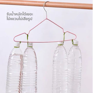 ไม้แขวนเสื้อสแตนเลส เคลือบด้วย PVC กันลื่น ยาว 40cm 1แพ็ค 10ชิ้น ไม้แขวน รับน้ำหนักได้ดี ไม้แขวนเสื้อกันลื่น COD