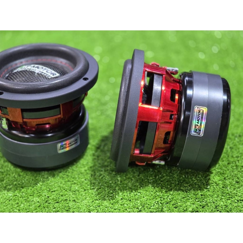 6.5นิ้ว ซับ DK MOTOR 6.5” 145/20/2 v.50.5mm  4+4ohm(โครงแดง ตูดหนาพิเศษ) ดอกเบส ดอกซับ วูฟเฟอร์ ลำโพ