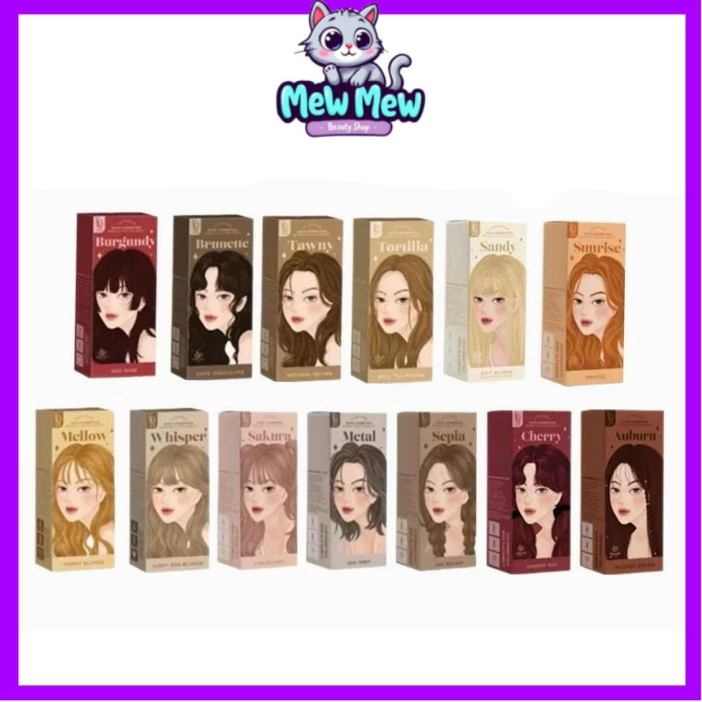 แท้100%💖💖 KOTA Color Cream สีย้อมผมออแกนิค ยาย้อมผม มี 9 เฉดสี 100 ml.