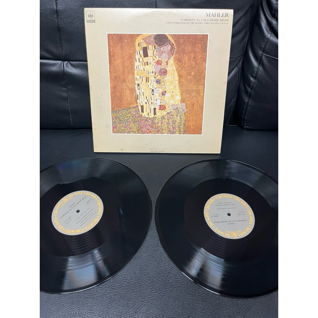 แผ่นเสียงไวนิลคลาสสิค Gustav Mahler's Symphony No. 5, featuring Gustav Klimt's