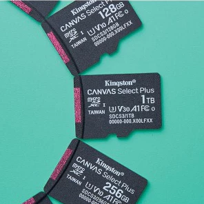 Kingston Canvas Select Plus microSD UHS-I Class 10 ความเร็วสูงสุด 150MB/s (64GB / 128GB / 256GB) รุ่น SDCS3