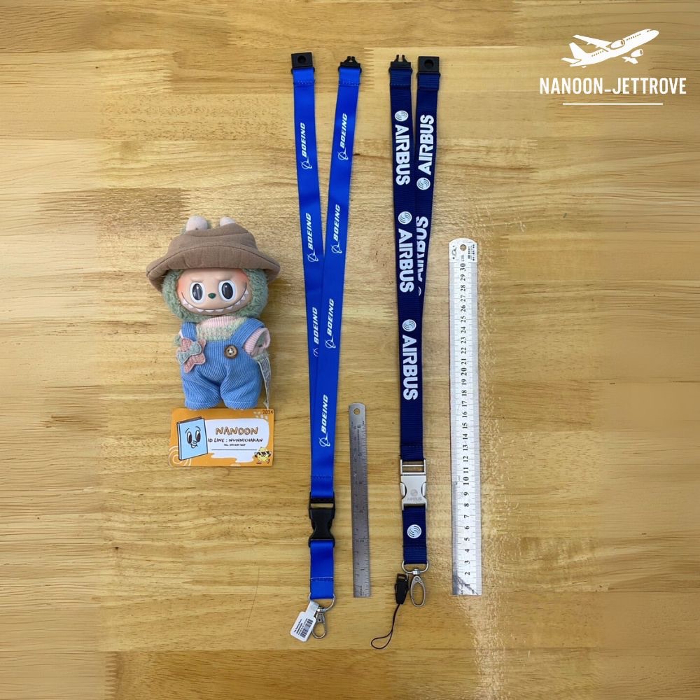 🎒 NEW สายคล้องบัตร Boeing & Airbus | Authentic | Boeing & Airbus Neck Straps
