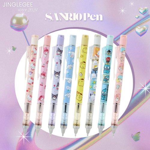 Mono graph ดินสอกด ลายSanrio Monchhichi kitty mymelody kuromi ดินสอกดแบบเขย่าไส้ ของแท้จากญี่ปุ่น