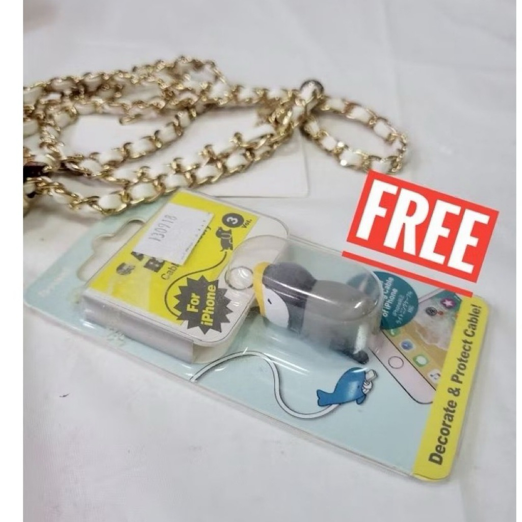 (ส่งต่อ!ไม่เคยใช้งาน)สายโซ่คล้องกระเป๋า Chanel สายกระเป๋า*มีของแถม*