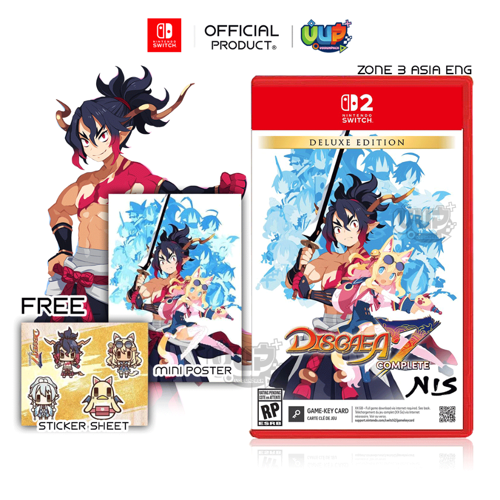 [พร้อมส่ง] Nintendo Switch 1 / 2 : disgaea 7 vows of the virtueless Deluxe Edition (Zone US) ตลับเกม